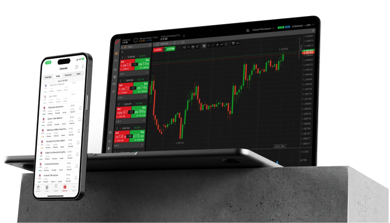 Image of an iPhone and a laptop