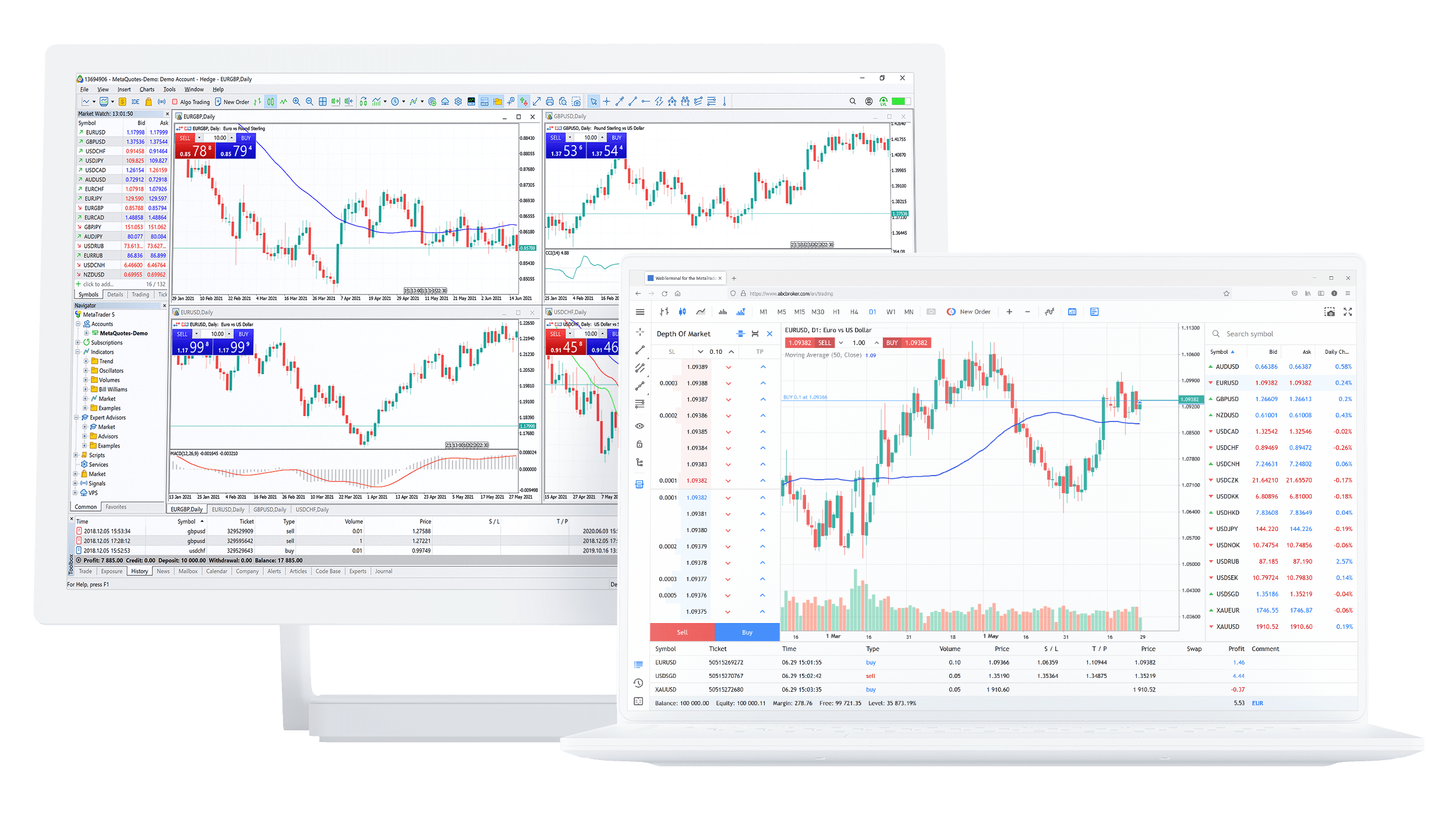  Person analyzing digital financial charts